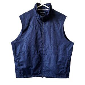 POLO GOLF Ralph Lauren Men’s Vest Navy Blue Full Zip Pockets Mesh Lined Size XL